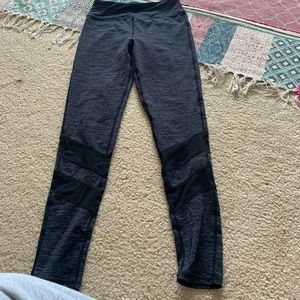 zella kids leggings with mesh on the bottoms